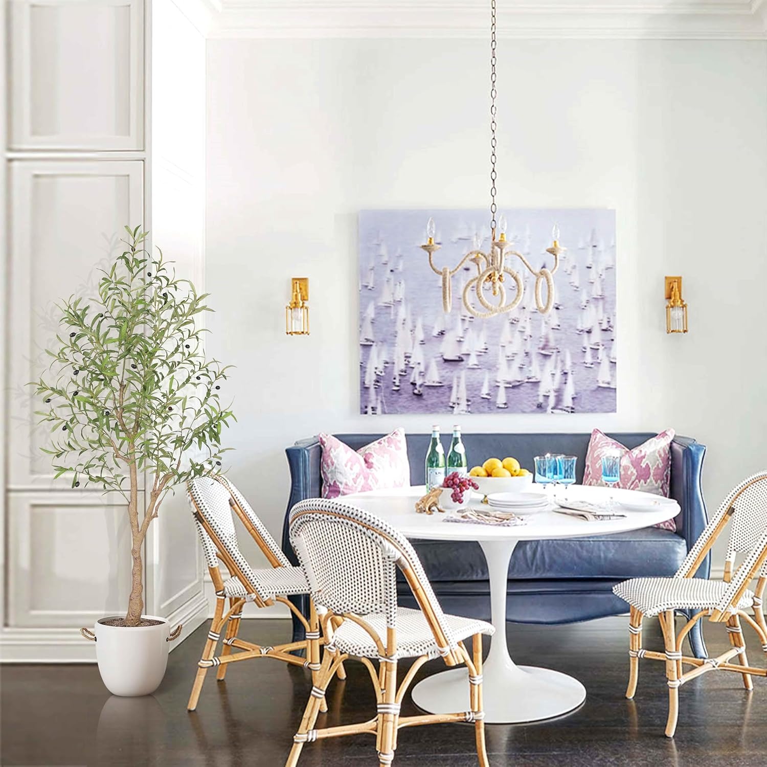 Artificial Olive Tree Living Room